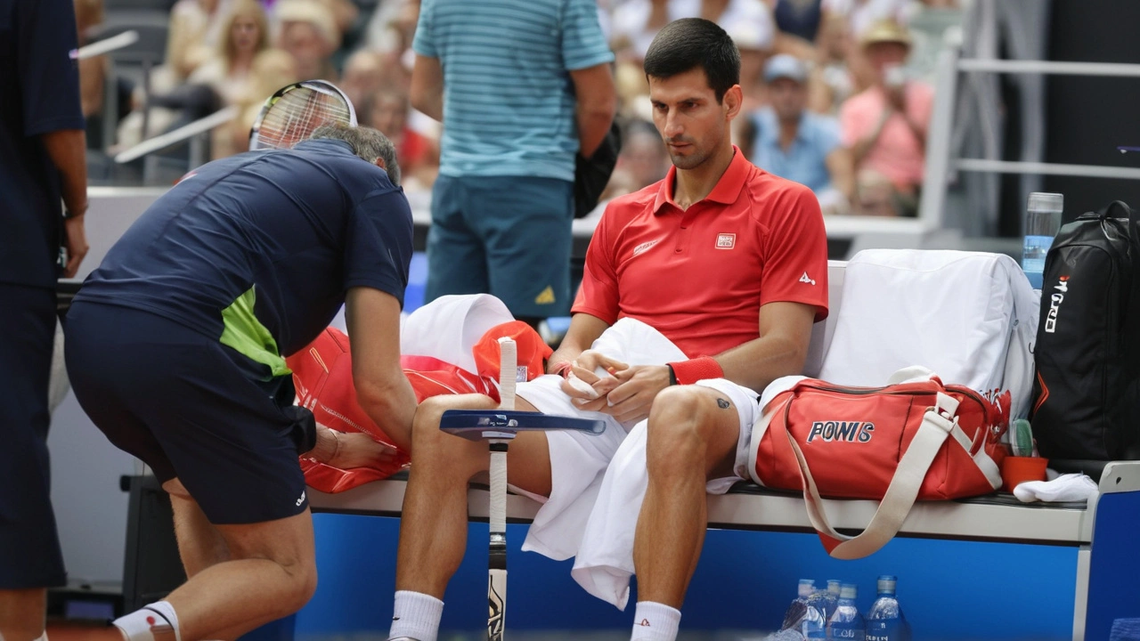 Novak Djokovic Triumphs Over Knee Injury to Defeat Tsitsipas at Paris 2024 Olympics