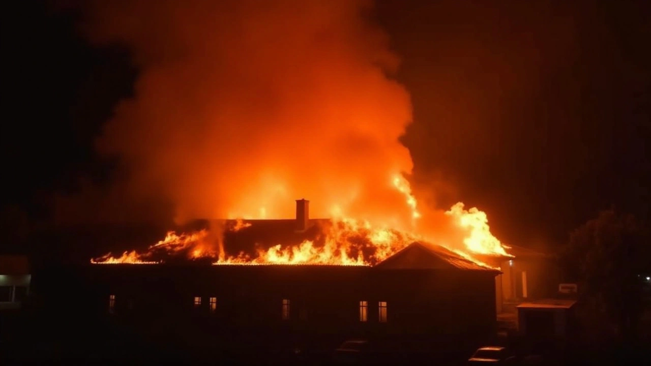 Devastating Fire Rages through Taifa Hall at University of Nairobi, Leaving Iconic Heritage in Ruins